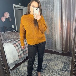 12. a.n.a rust orange knit sweater